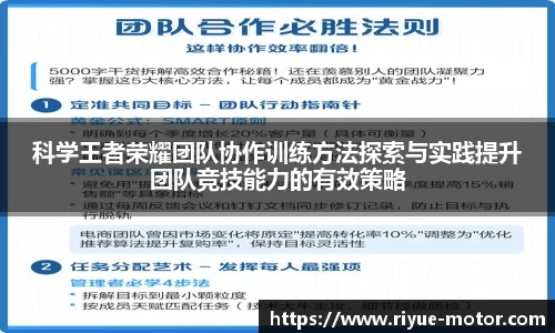 科学王者荣耀团队协作训练方法探索与实践提升团队竞技能力的有效策略
